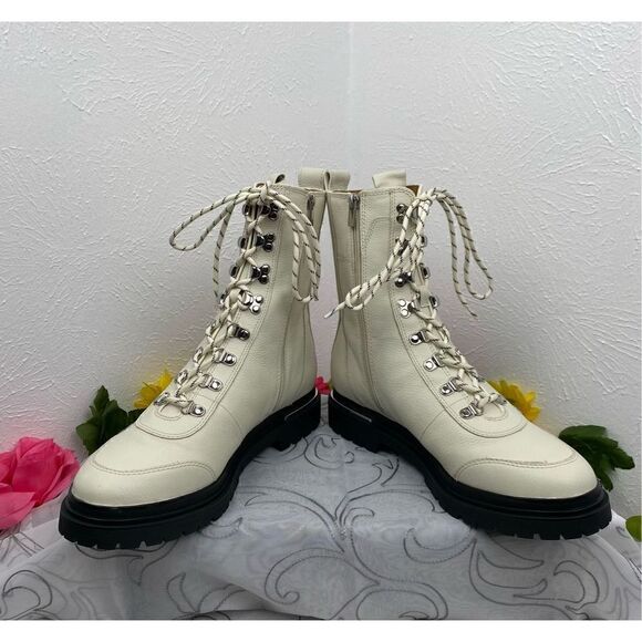 Via Spiga/Tavvi Hiker Boots/White/Size 10 - Picture 8 of 11